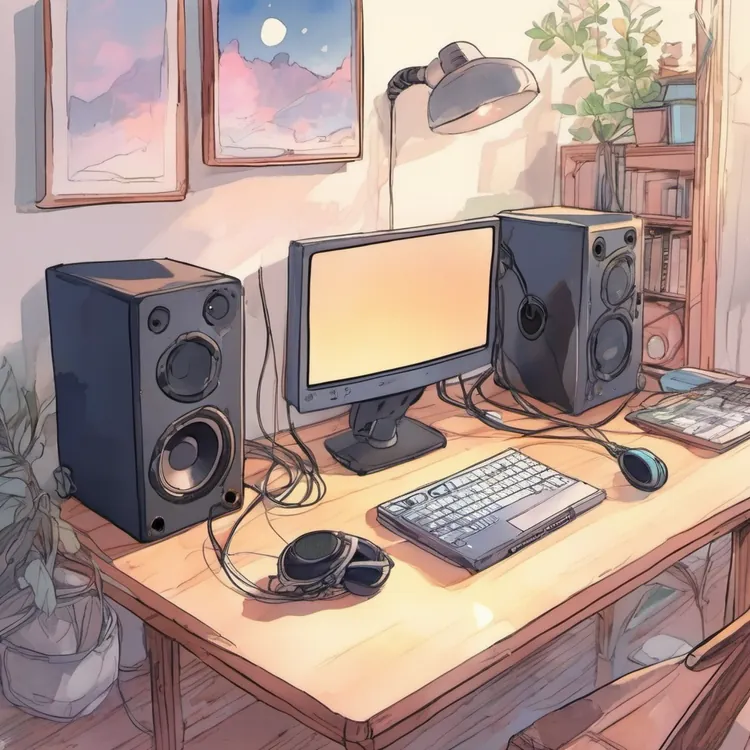 喇叭高頻電流音怎麼排查？多螢幕 KVM 桌面的檢查順序示意圖